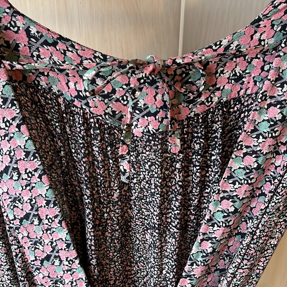VINTAGE ADINI True Wrap Dress Ditsy Floral Size S - Picture 8 of 14
